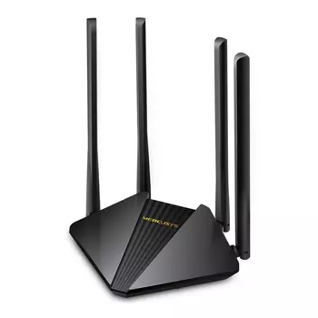 Wi-Fi роутер Mercusys MR30G, 802.11a/b/g/n/ac, 2.4 / 5 ГГц, до 1.17 Гбит/с, LAN 2x1 Гбит/с, WAN 1x1 Гбит/с, внешних антенн: 4x5 дБи (MR30G)