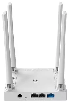 Wi-Fi роутер Netis MW5240, 802.11/b/g/n, 2.4 ГГц, до 300 Мбит/с, LAN 2x100 Мбит/с, WAN 1x100 Мбит/с, внешних антенн: 4x5dBi, 1xUSB 2.0