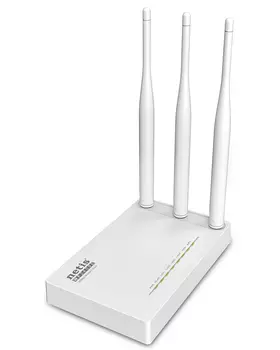Wi-Fi роутер Netis WF2409E, 802.11n, 2.4 ГГц, до 300 Мбит/с, LAN 4x100 Мбит/с, внешних антенн: 3x5 дБи