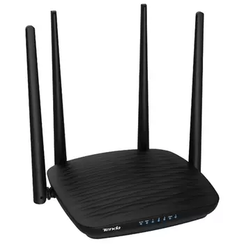 Wi-Fi роутер Tenda AC5, 802.11a/b/g/n/ac, 2.4 / 5 ГГц, до 1.17 Гбит/с, LAN 3x100 Мбит/с, WAN 1x100 Мбит/с, внешних антенн: 4x5 дБи