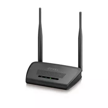 Wi-Fi роутер ZYXEL NBG-418N v2, 802.11n, 2.4 ГГц, до 300 Мбит/с, LAN 4x100 Мбит/с, WAN 1x100 Мбит/с, внешних антенн: 2x5dBi (NBG-418NV2-EU0101F)