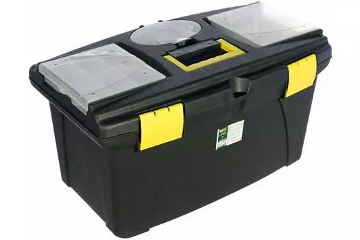Ящик для инструмента 22" 56.5 см x 29 см x 35.5 см, пластик, ручка, FIT (65574)