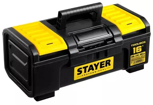 Ящик с органайзером 39 см x 21 см x 16 см, пластик, ручка, STAYER Professional TOOLBOX (38167-16)