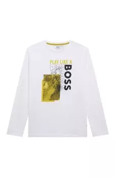 Хлопковый лонгслив BOSS