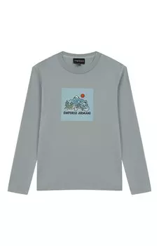 Хлопковый лонгслив Emporio Armani