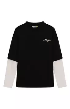 Хлопковый лонгслив MSGM kids