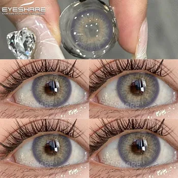 EYESHARE 2 шт. коричневые/серые/синие цветные контактные линзы для глаз натуральные зеленые косметические линзы