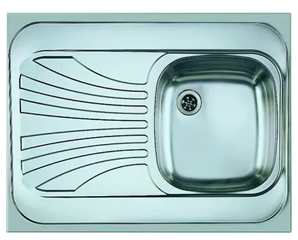 Мойка кухонная накладная Alveus CLASSIC 30R NAt-60 800X600 правая в комплекте с сифоном 1011717