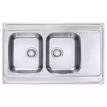 Мойка кухонная Alveus Classic Pro 80 SAT 1000х600х190 нержавеющая сталь, с сифоном