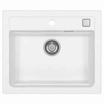Мойка кухонная Alveus Granital Atrox 30 Arctic-G11 590х500х195 с сифоном, белая