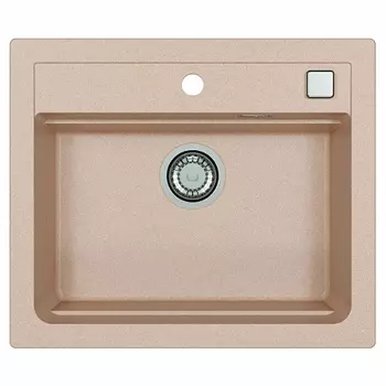 Мойка кухонная Alveus Granital Atrox 30 Terra-G22 590х500х195 с сифоном, песчаный