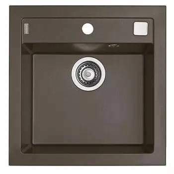 Мойка кухонная Alveus Granital+ Formic 20 Chocolate-G03M 520х510х200 с сифоном, коричневая