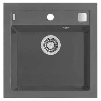 Мойка кухонная Alveus Granital+ Formic 20 Steel-G04M 520х510х200 с сифоном, серая