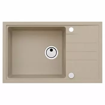 Мойка кухонная Alveus Granital Intermezzo 130 Beige-G55 780х480х200 с сифоном, бежевая