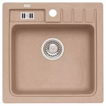 Мойка кухонная Alveus Granital Niagara 20 Beige-G55 465х465х180 с сифоном, бежевая