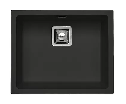 Мойка кухонная Alveus QUADRIX 50 GRANITAL+ DEEP BLACK-G90 560X460X200 с сифоном 1133398