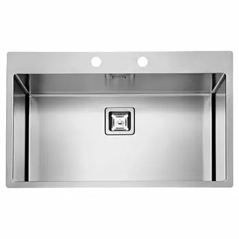 Мойка кухонная Alveus Stylux 40 BRS 790х510х200 нержавеющая сталь, с сифоном