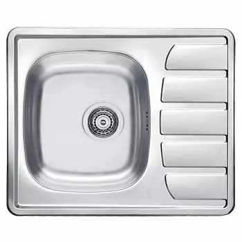 Мойка кухонная Alveus Zoom 10 LEI 615х500х155 нержавеющая сталь, с сифоном 1130550