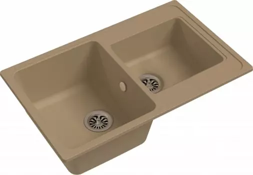 Мойка кухонная EWIGSTEIN Elegant 80D 2-чаш 780*480 топаз