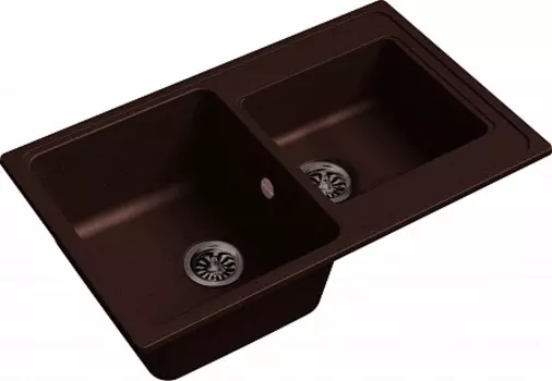 Мойка кухонная EWIGSTEIN Elegant 80D 2-чаш 780*480 шоколад
