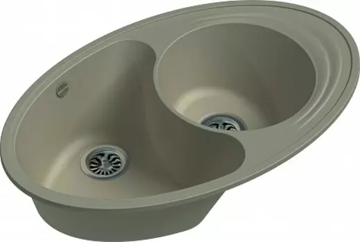 Мойка кухонная EWIGSTEIN Elegant W90KF 1,5-чаши + крыло 820*520мм крем