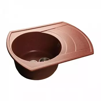 Мойка кухонная GranFest Rondo GF-R650L красный марс