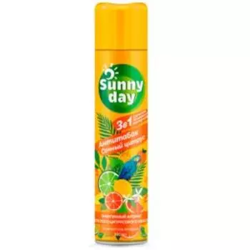 Освежитель воздуха Sunny Day Антитабак Сочный Цитрус, 300 мл