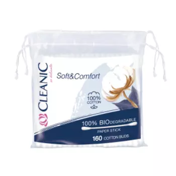 Палочки ватные Cleanic Soft&Comfort, 160 шт