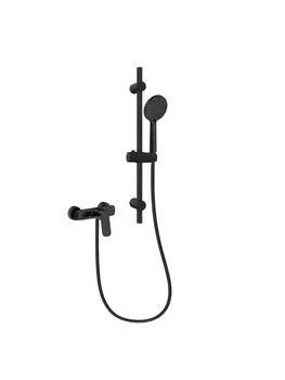 Смеситель для ванны с душем Arrow AG3503MB-TZ с душевым гарнитуром, черный матовый
