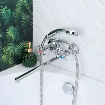 Смеситель для ванны с душем BOOU BA5333-4-B723-C018 хром
