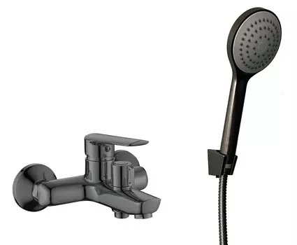Смеситель для ванны с душем ESKO Lagos Gun Metal LG54GM оружейная сталь