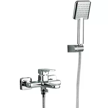 Смеситель для ванны с душем Frap H58 F3258, хром/белый