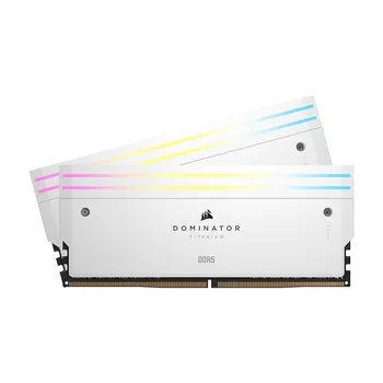 Оперативная память Corsair Dominator Titanium RGB, 32 ГБ (2x16), DDR5, CL34, 7000 МГц, CMP32GX5M2X7000C34W, белый