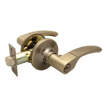 Защелка Apecs, 8026-01-AB, 00019263, с фиксатором, ключ, ЦАМ, бронза
