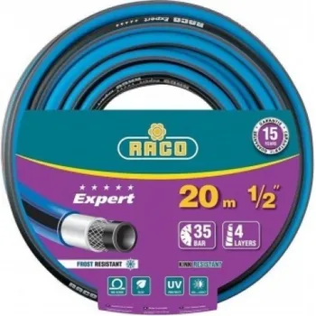 Шланг поливочный RACO EXPERT, 1/2?, 20 м, 35 атм, четырёхслойный, армированный (40302-1/2-20)