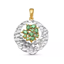 Подвеска из серебра с фианитами swarovski P-0226W3