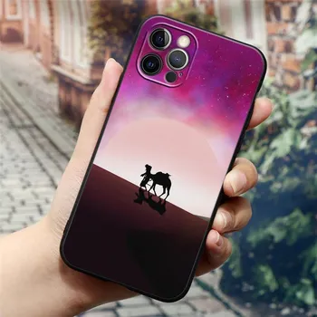 Чехол для телефона Camel Desert Star Sky Moon Sun для iPhone14 13 12 11 Pro Max 8 7 SE XR XS Plus, черный, мягкий силиконовый чехол, Fundas Coques iPhone 14 PM