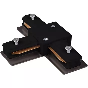 Коннектор Т-образный для однофазного шинопровода черный Elektrostandard Track Rail BK Surface TRC-1-1-T-BK