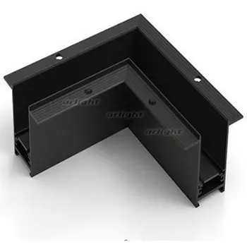 Коннектор угловой MAG-CON-2538-FDW-L90 (BK) (Arlight, IP20 Металл, 3 года) 034229