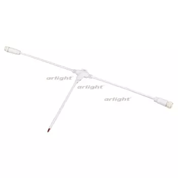 Коннектор питания ARL-МУНLIGHT-SPI/DMX-CON-POWER-T-MID-WIRE-WH (Arlight, IP67 Пластик, 3 года) 031466