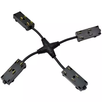 Коннектор питания Х-образный Aployt Magnetic track 220 APL.0280.00.05