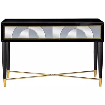 Консольный стол Garda Decor KFG122 (Черный,Золото/Черный,Золото)