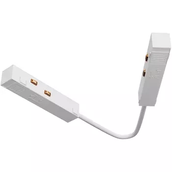 Коннектор питания угловой 15 см Exility белый (магнитный) Maytoni Technical TRA034CPC-42W-15