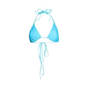 Топ Vetements Double Bikini Top, синий