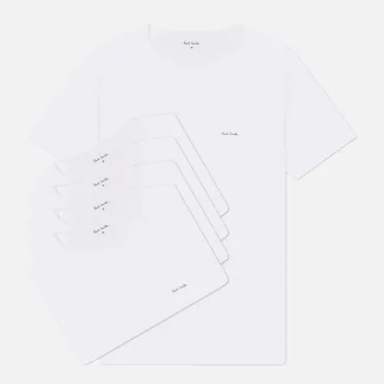 Комплект мужских футболок Paul Smith Classic 5-Pack, цвет белый, размер XXL