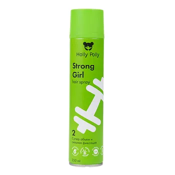HOLLY POLLY Лак для волос Strong Girl Супер Объем и Сильная Фиксация