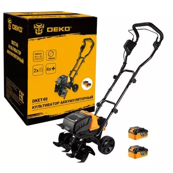 Культиватор аккумуляторный Deko DKET40V 065-1232, 2x20В, 2x4.0Ач
