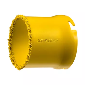 Коронка Stayer PROFESSIONAL 33345-67 кольцевая с карбидно-вольфрамовой крошкой, d=67мм