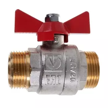 Кран шаровой Valtec BASE НР-НР, 1", с бабочкой VT.219.N.06