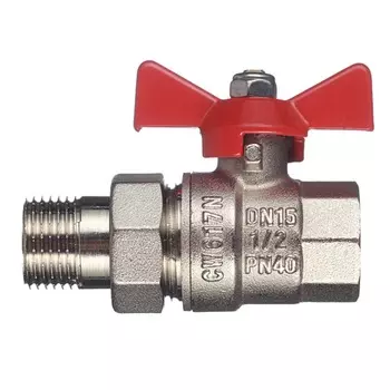 Кран шаровой Valtec BASE с полусгоном 1/2" ВР-НР VT.227.N.04